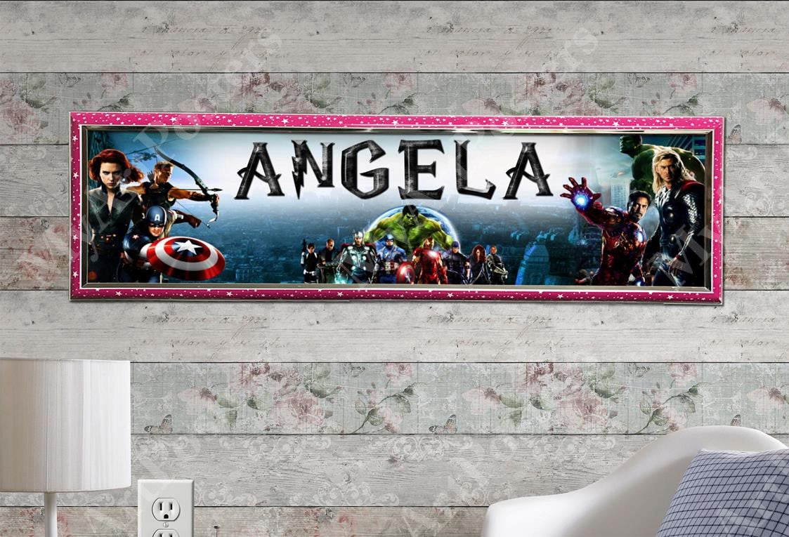 The Avengers - Personalized Poster with Hard Frame