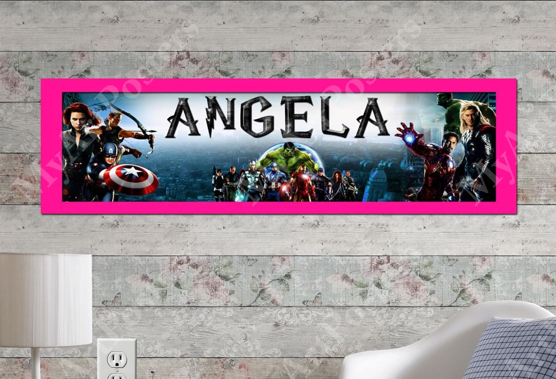 The Avengers - Personalized Poster with Matboard Frame