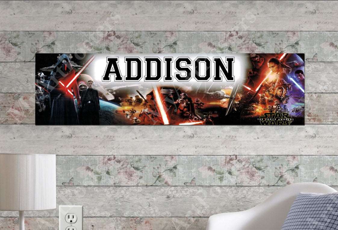 Star Wars The Force Awakens - Personalized Poster