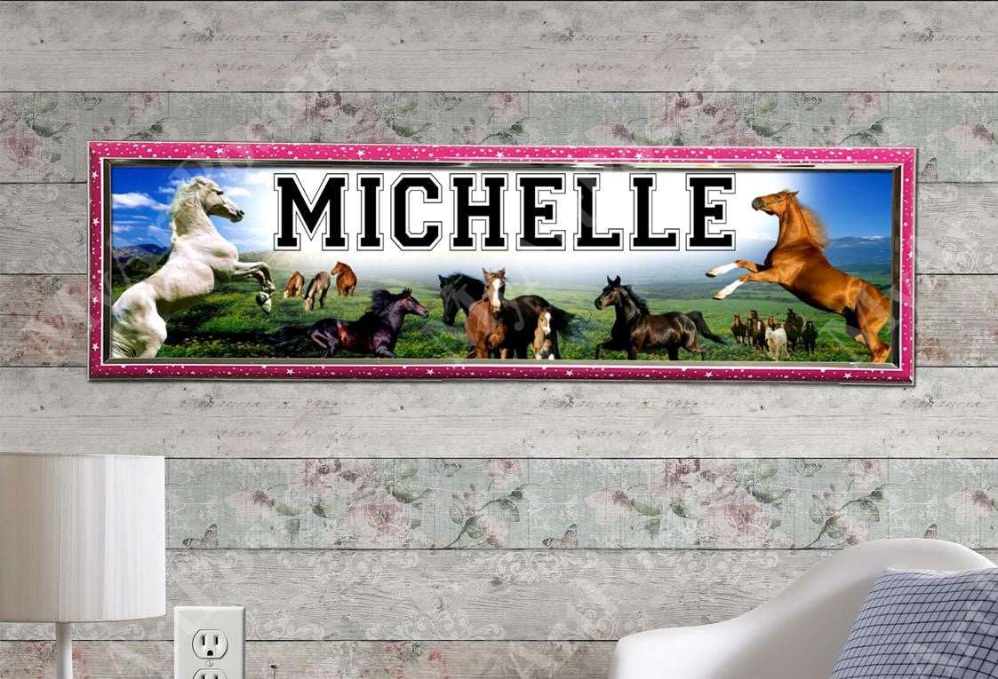 Horse - Personalized Poster with Hard Frame