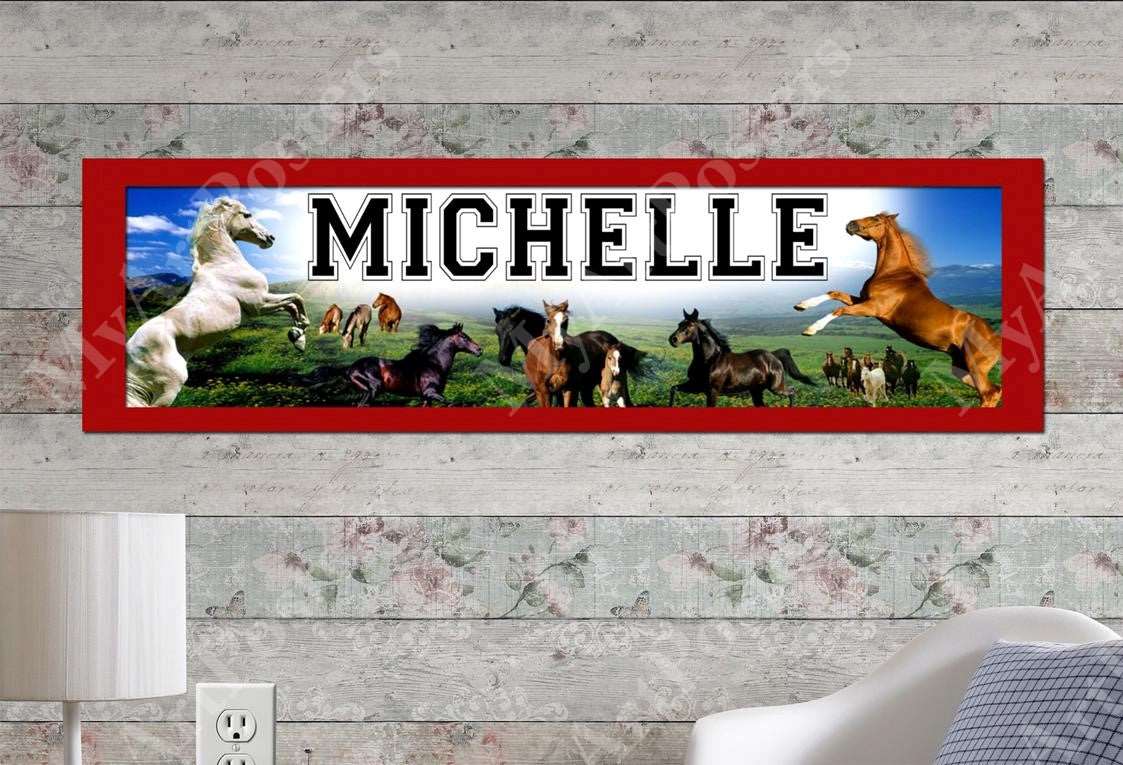 Horse - Personalized Poster with Matboard Frame