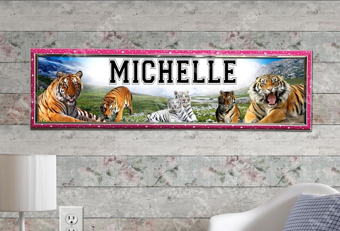 Tiger - Personalized Poster with Hard Frame