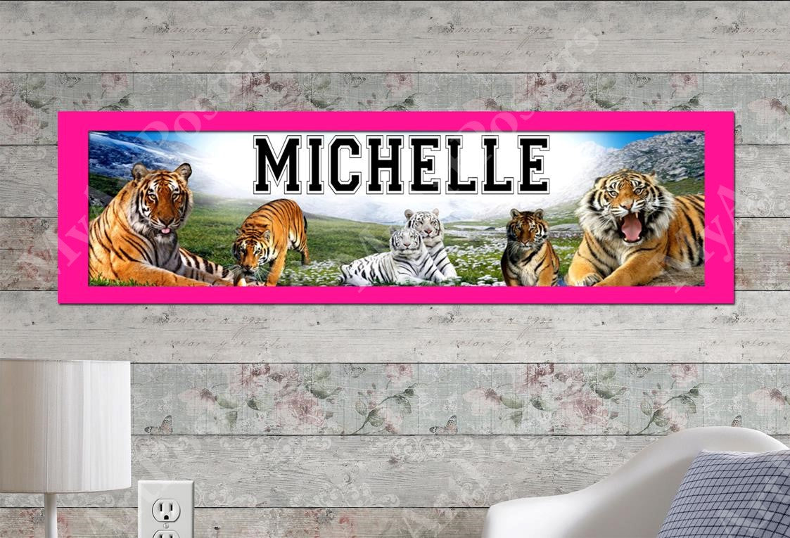 Tigers - Personalized Poster with Matboard Frame