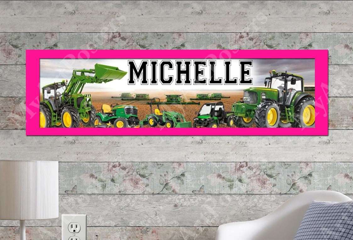 John Deere - Personalized Poster with Matboard Frame