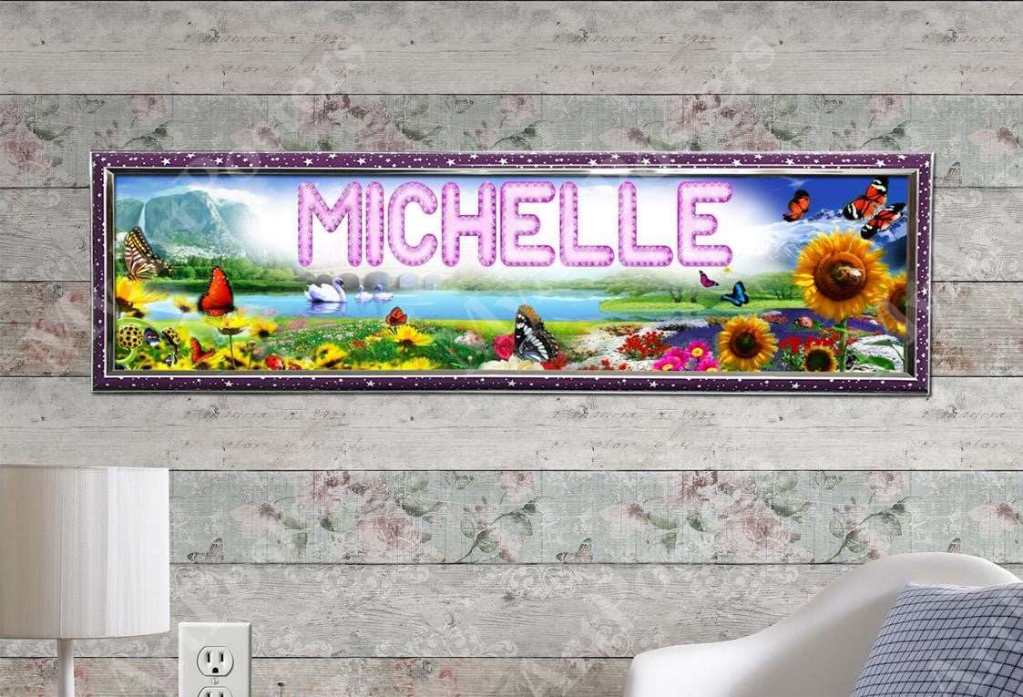 Flowers - Personalized Poster with Hard Frame