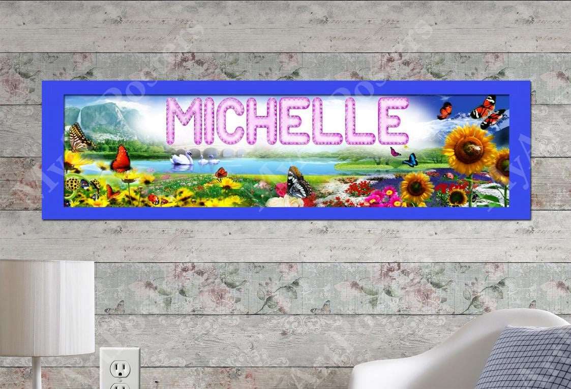 Flowers - Personalized Poster with Matboard Frame