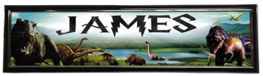 Dinosaurs - Personalized Poster with Hard Frame