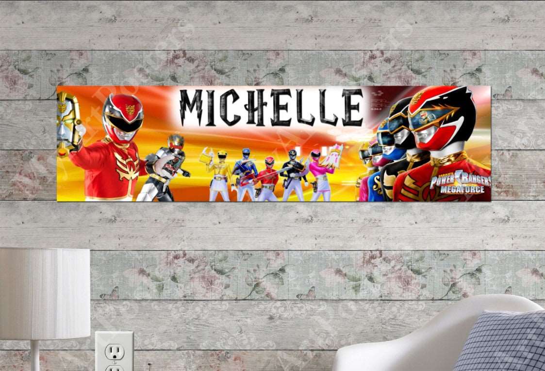 Power Rangers - Personalized Poster with Your Name On It – MyArtPosters