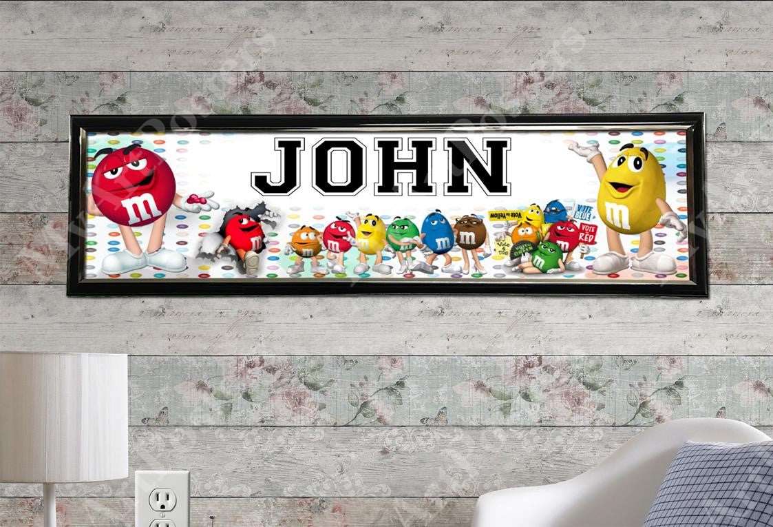 M&M - Personalized Poster with Hard Frame