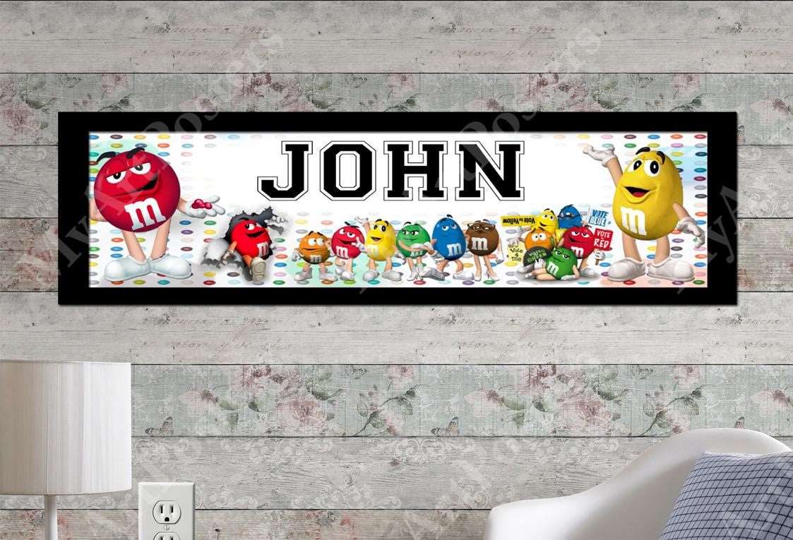 M&M - Personalized Poster with Matboard Frame