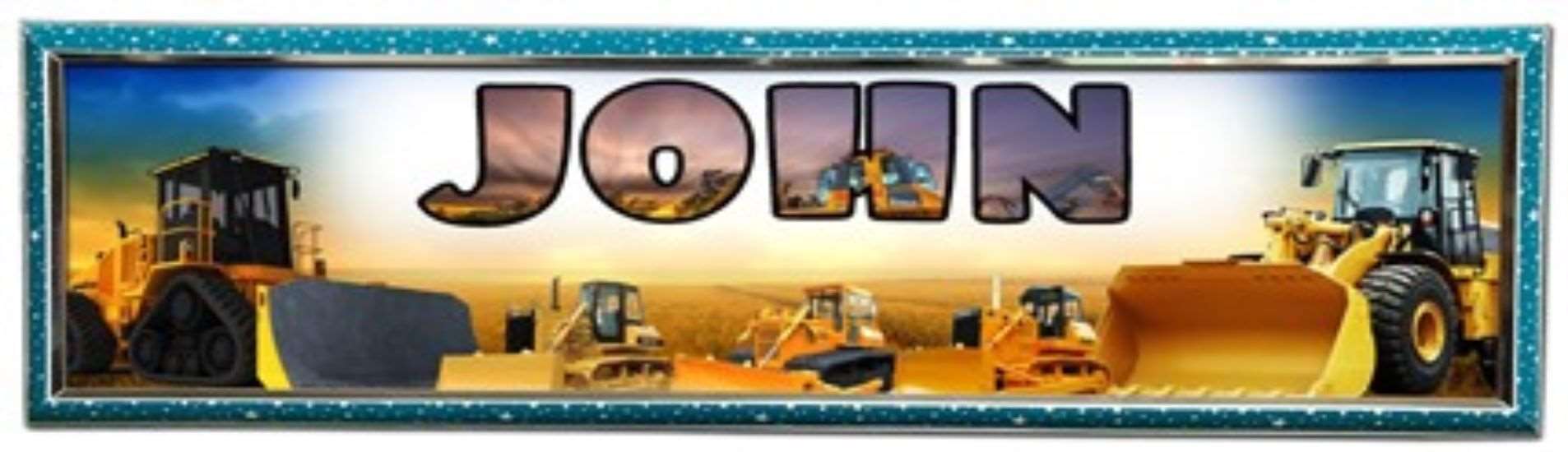 Bulldozer - Personalized Poster with Hard Frame