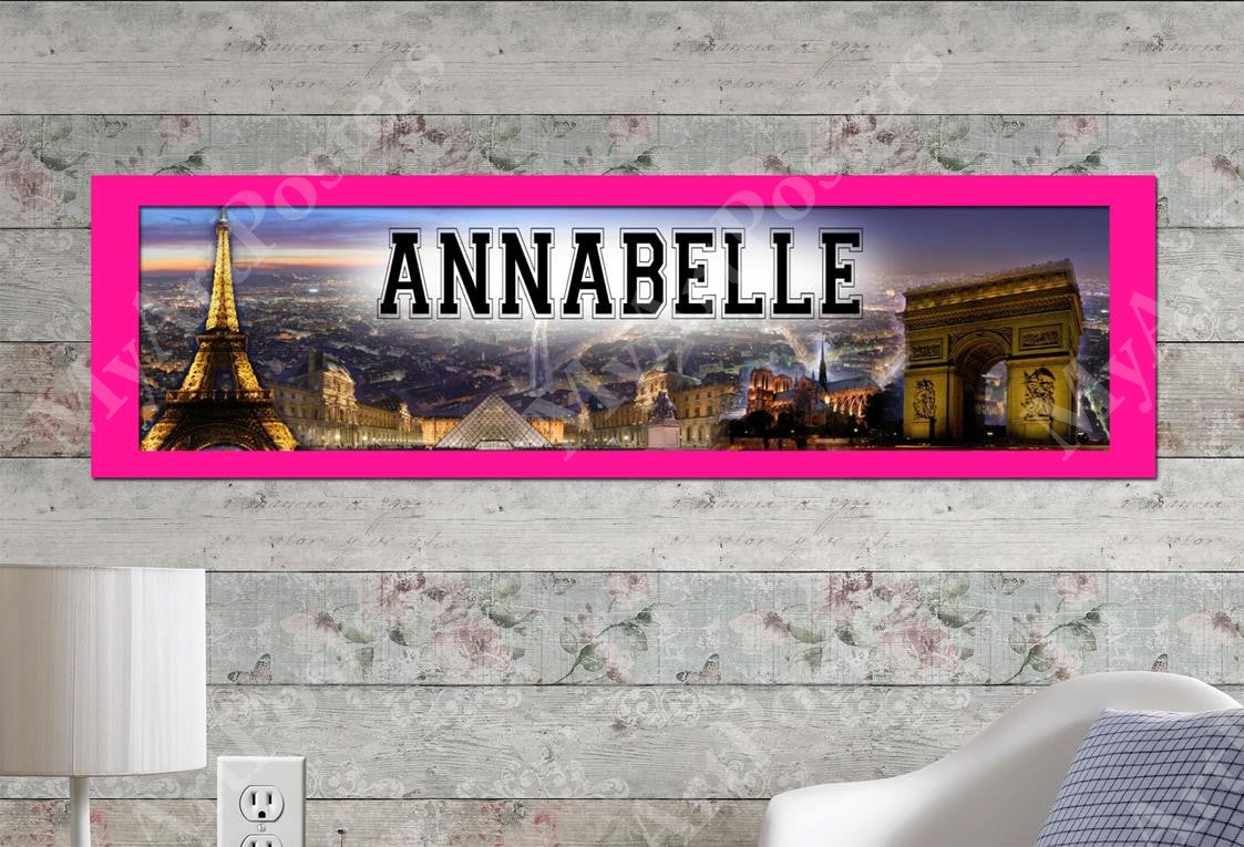 Paris City - Personalized Poster with Matboard Frame