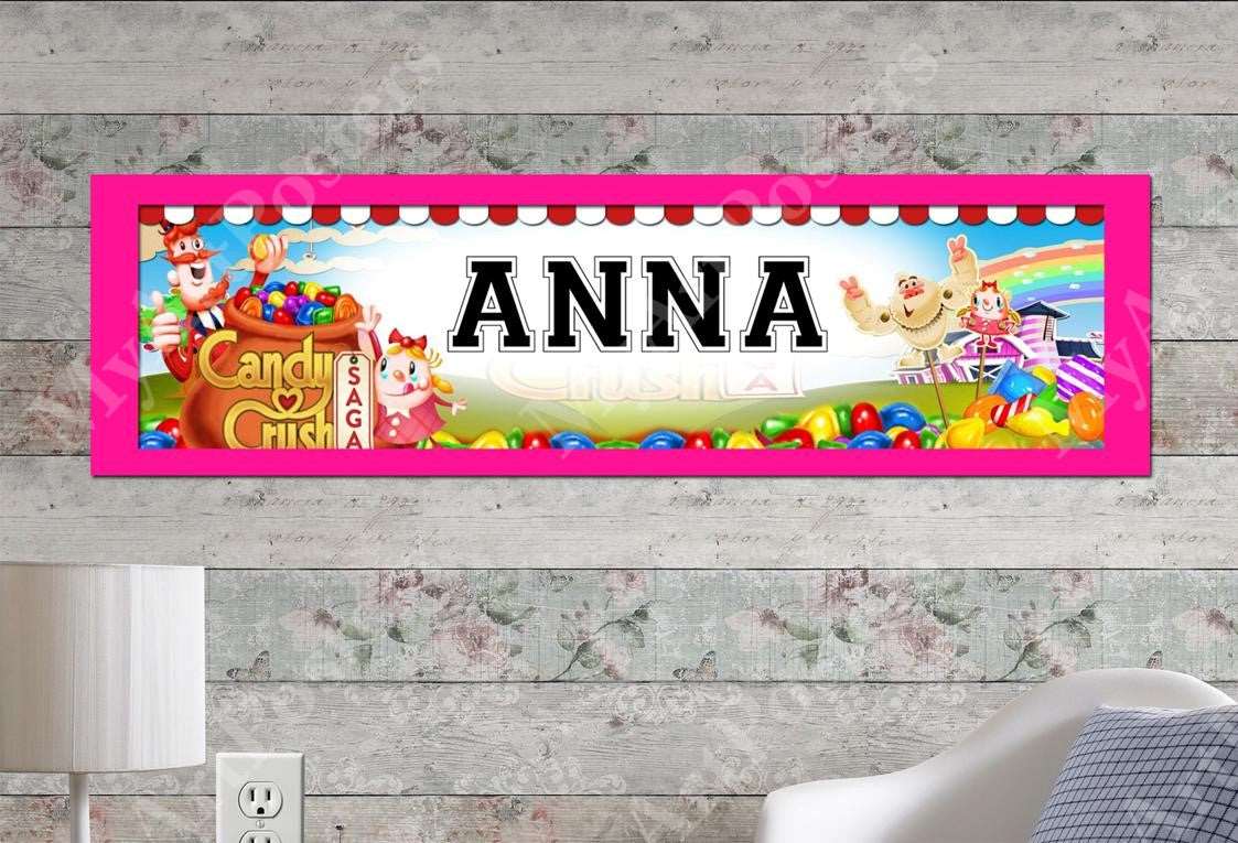 Candy Crush - Personalized Poster with Matboard Frame,