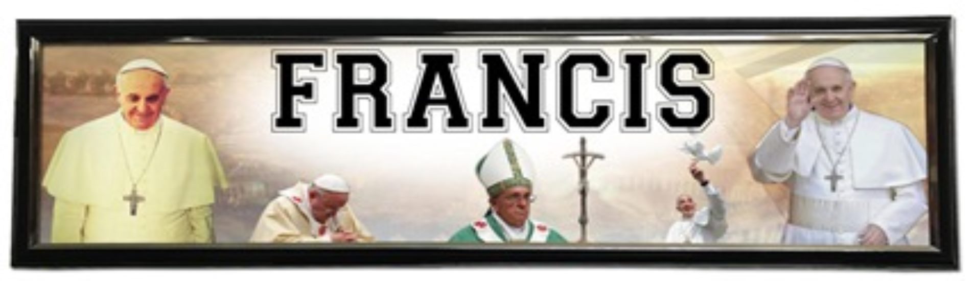 Pope Francis - Personalized Poster with Hard Frame