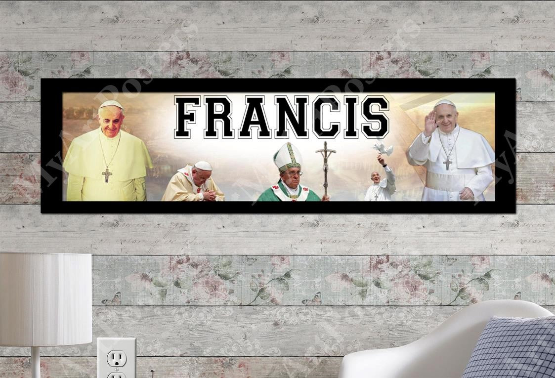 Pope Francis - Personalized Poster with Matboard Frame