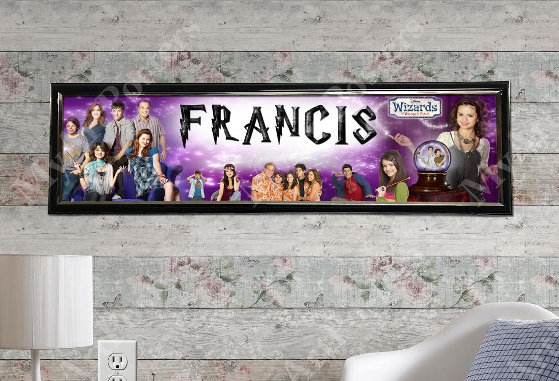 Wizards of Waverly Place - Personalized Poster with Hard Frame