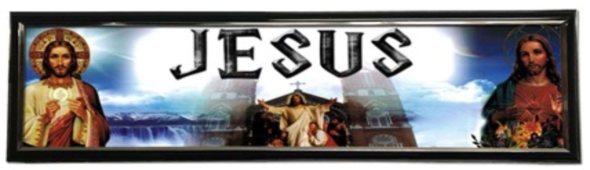 Jesus - Personalized Poster with Hard Frame