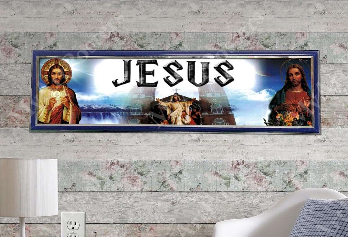 Jesus - Personalized Poster with Hard Frame