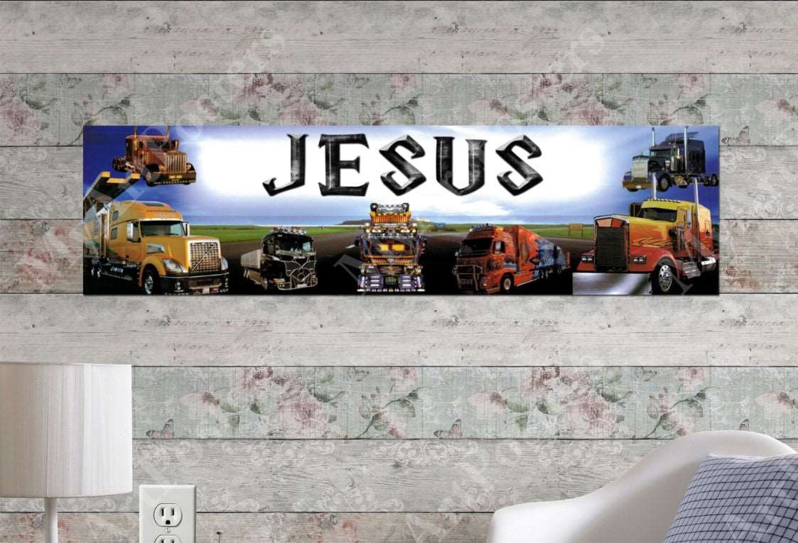 Semi-Trailer Truck - Personalized Poster