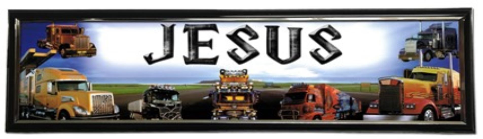 Semi-Trailer Truck - Personalized Poster with Hard Frame