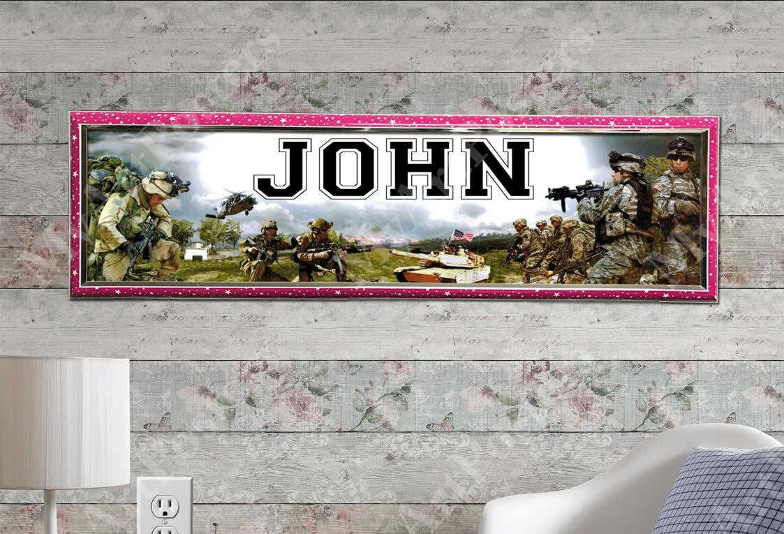 US Army - Personalized Poster with Hard Frame