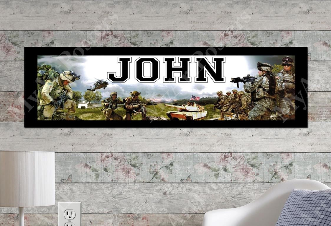 US Army - Personalized Poster with Matboard Frame