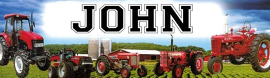 Red Tractors - Personalized Poster