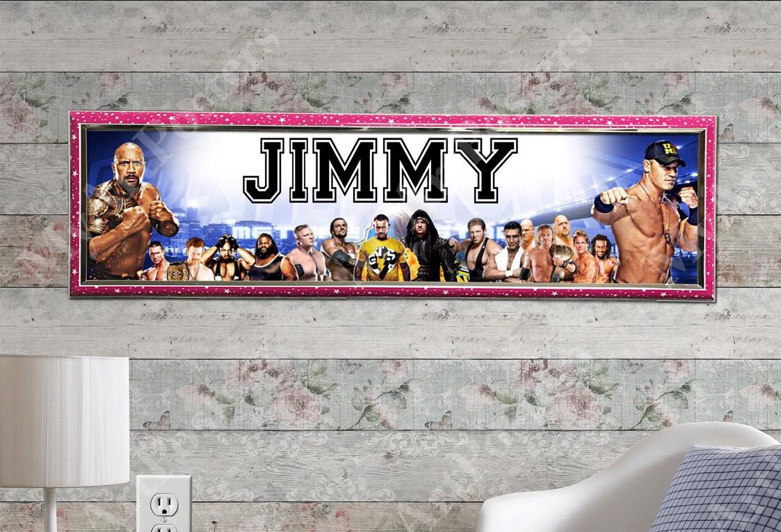 WWE - Personalized Poster with Hard Frame