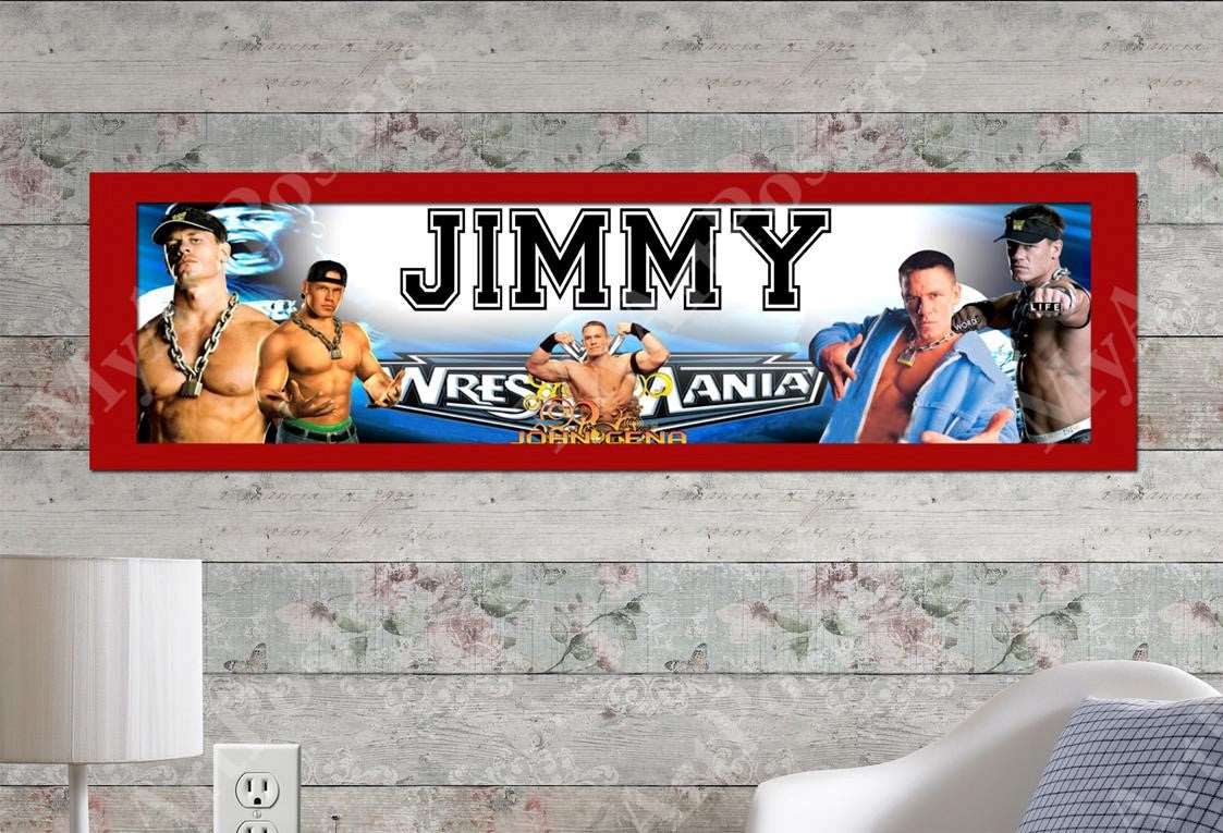 John Cena - Personalized Poster with Matboard Frame