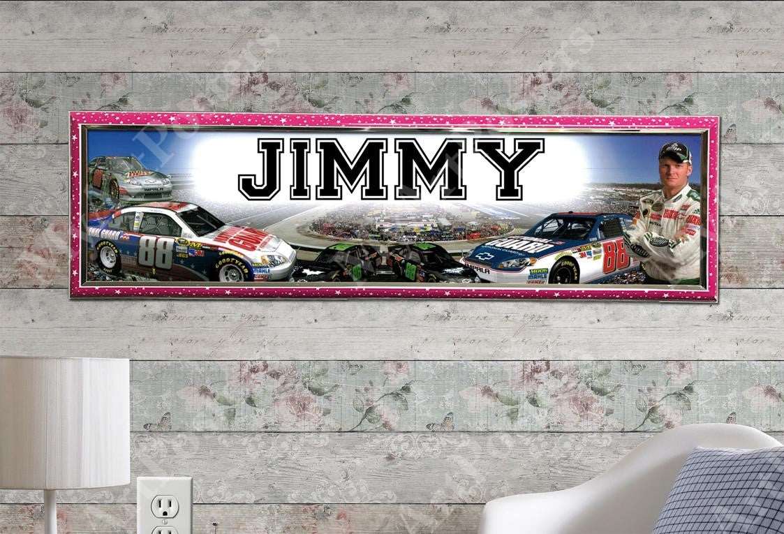 Dale Earnhardt Jr. - Personalized Poster with Hard Frame