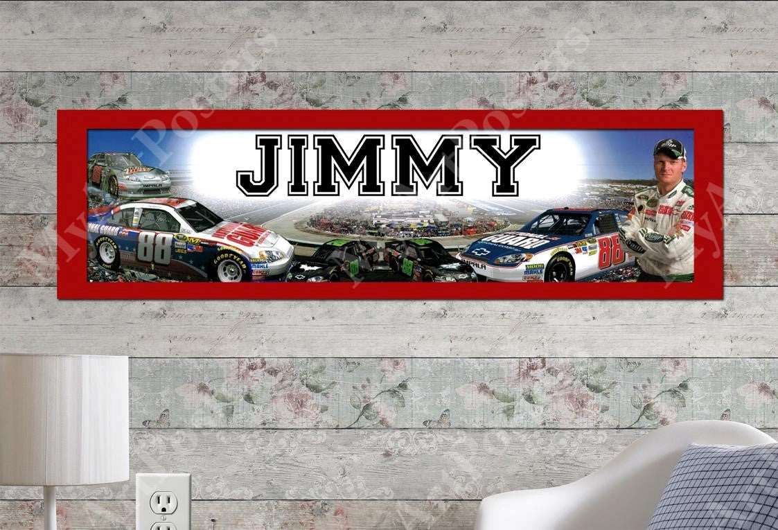 Dale Earnhardt Jr. - Personalized Poster with Matboard Frame