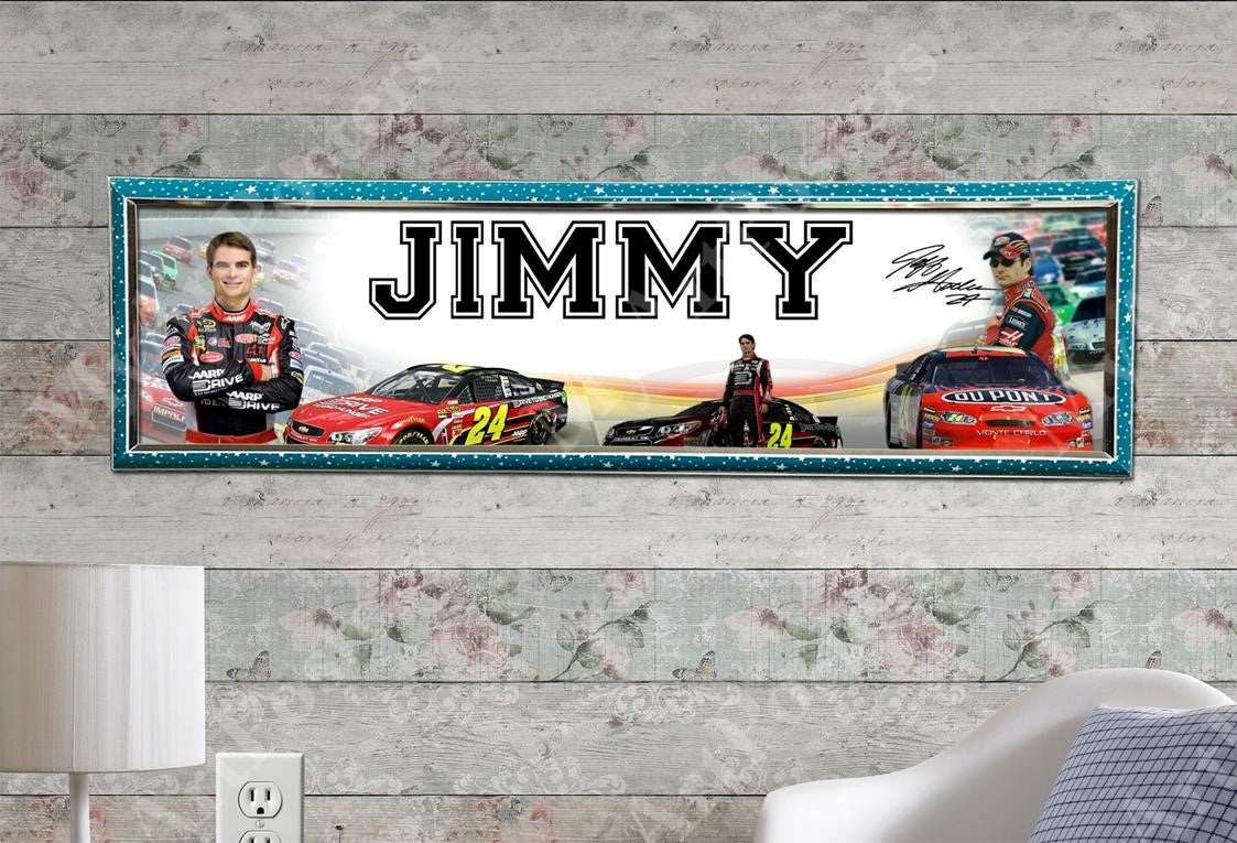 Jeff Gordon - Personalized Poster with Hard Frame