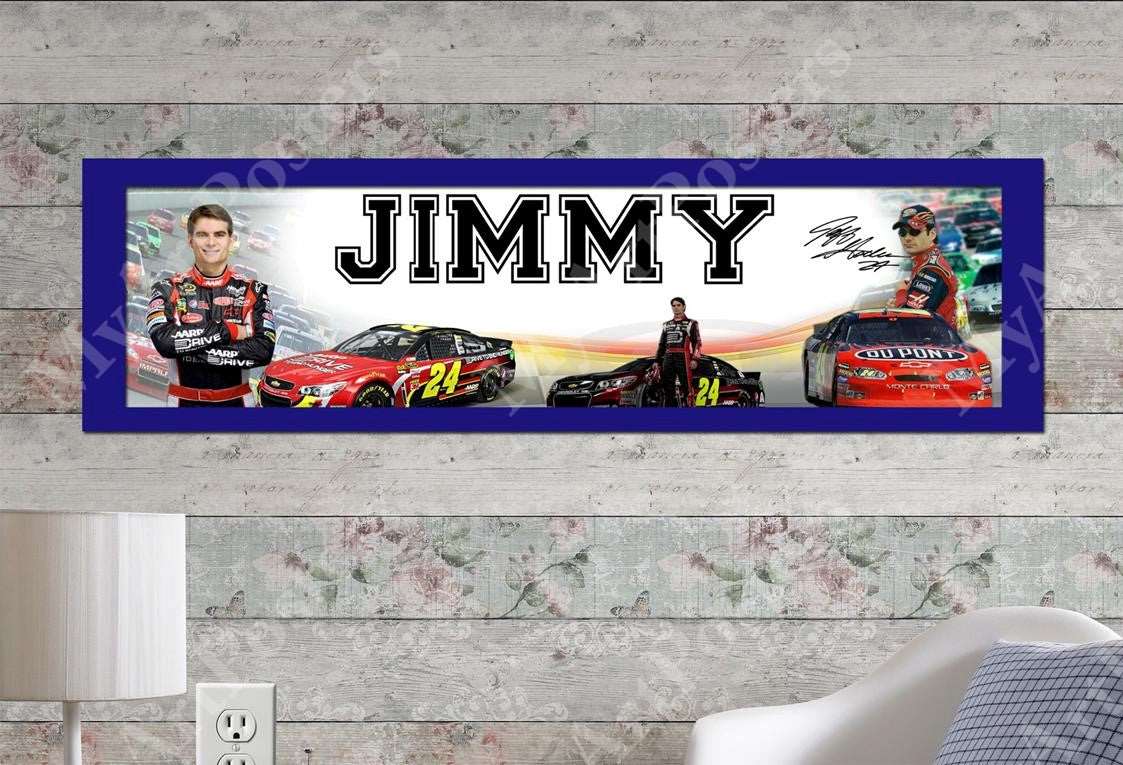 Jeff Gordon - Personalized Poster with Matboard Frame