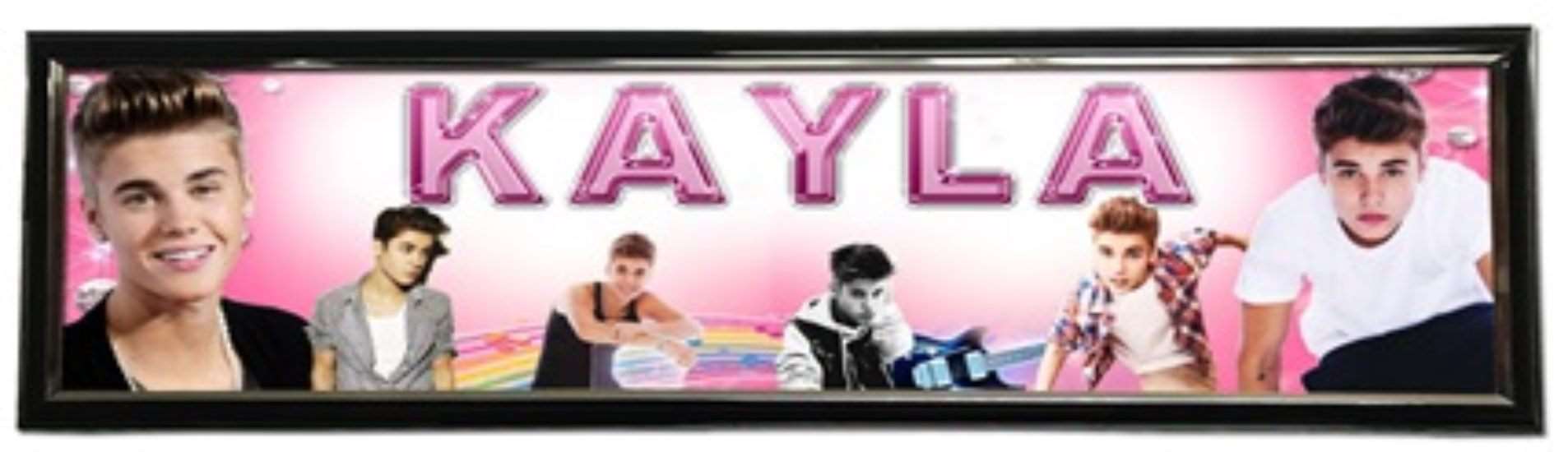 Justin Bieber - Personalized Poster with Hard Frame