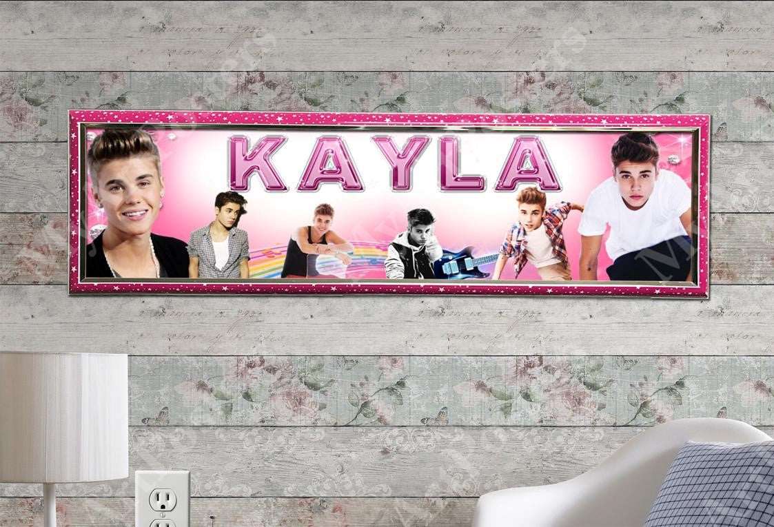 Justin Bieber - Personalized Poster with Hard Frame