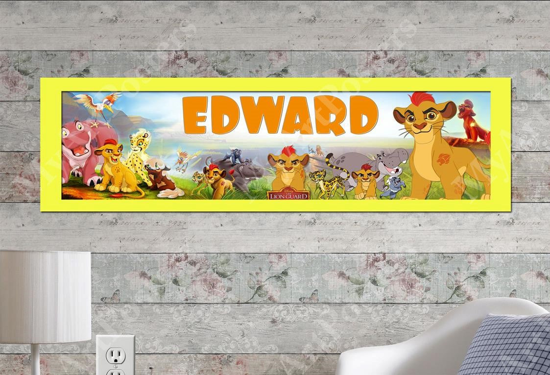 The Lion Guard - Personalized Poster with Matboard Frame