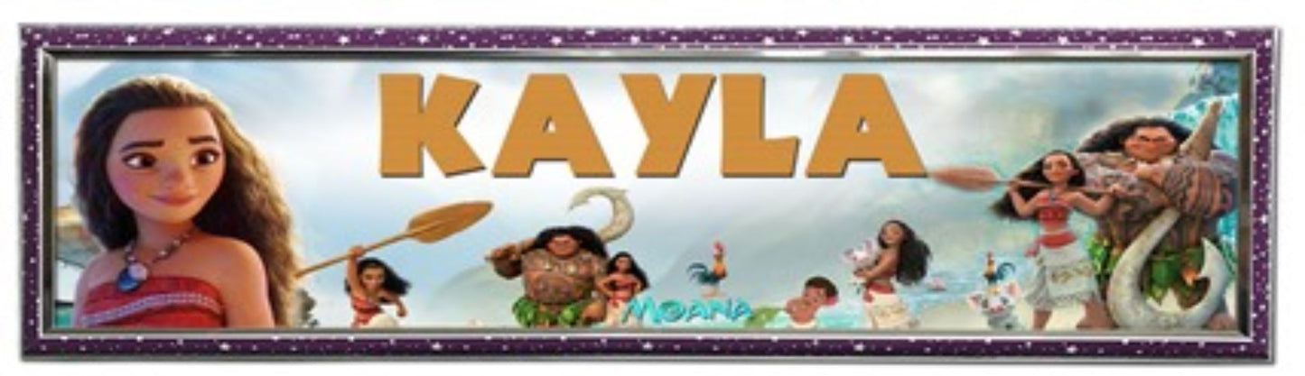 Moana - Personalized Poster with Hard Frame