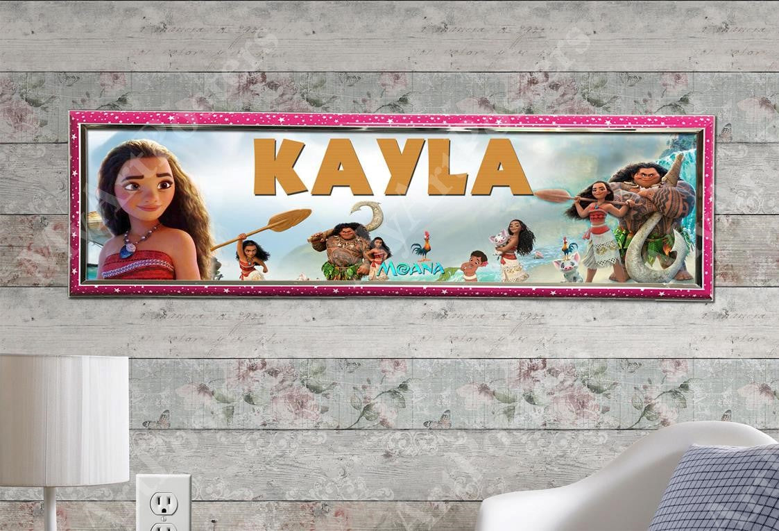 Moana - Personalized Poster with Hard Frame