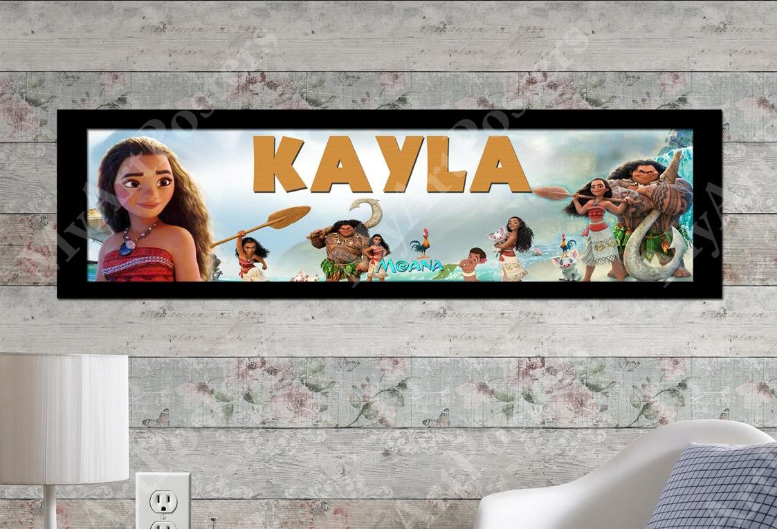 Moana - Personalized Poster with Matboard Frame