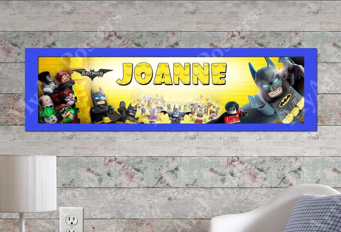 Lego Batman - Personalized Poster with Matboard Frame