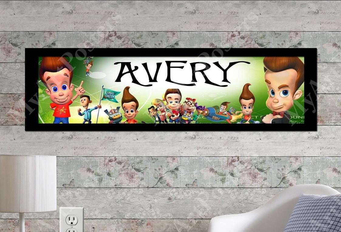 Jimmy Neutron - Personalized Poster with Matboard Frame