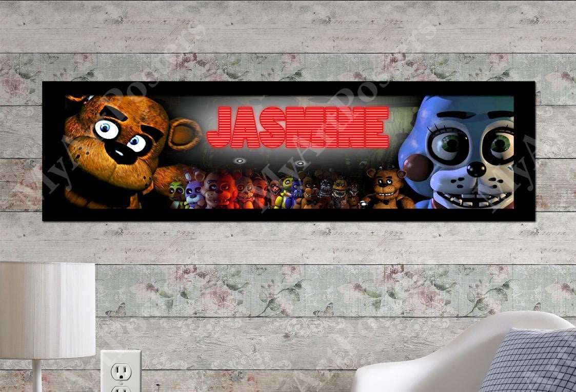 Five Nights at Freddy's - Personalized Poster with Matboard Frame