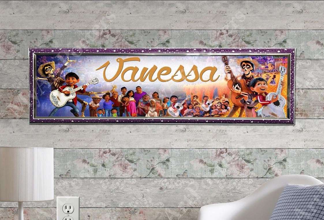 Coco Movie - Personalized Poster with Hard Frame