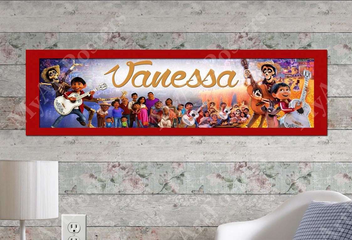 Coco Movie - Personalized Poster with Matboard Frame