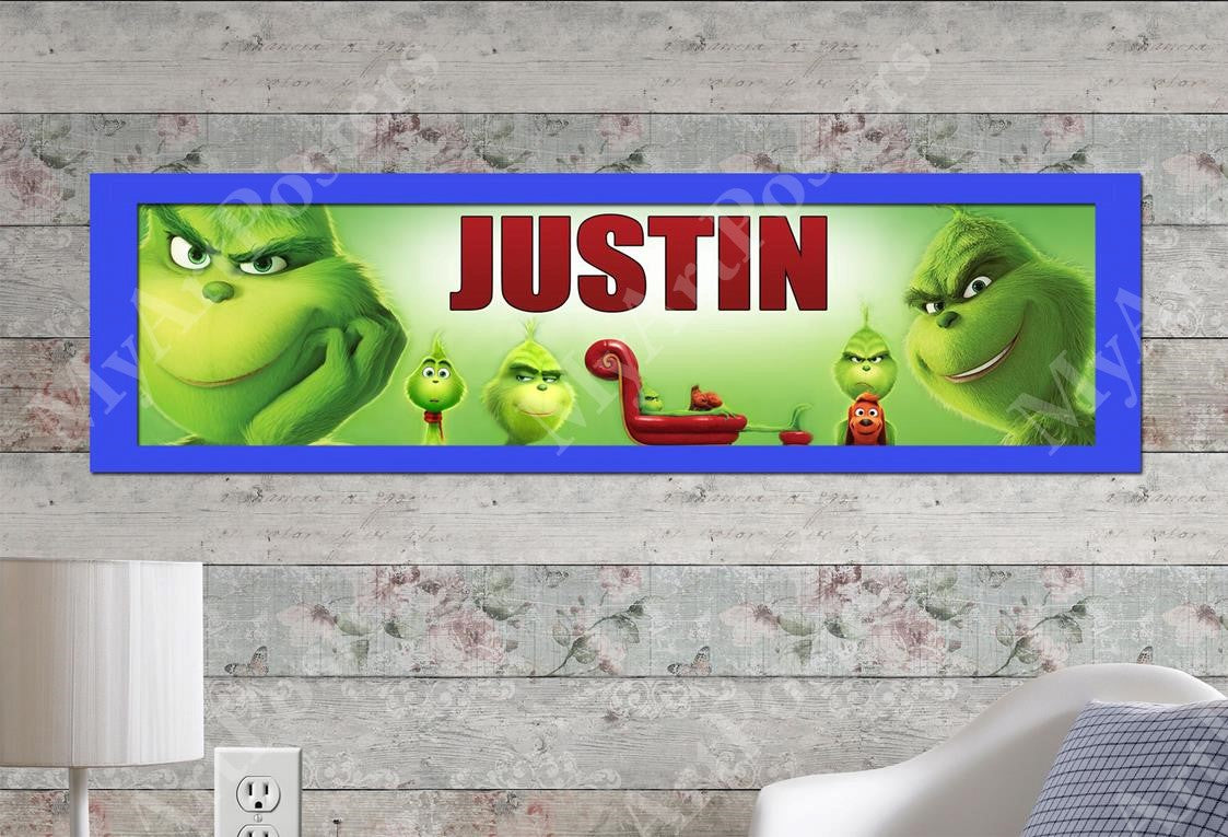 The Grinch - Personalized Poster with Matboard Frame