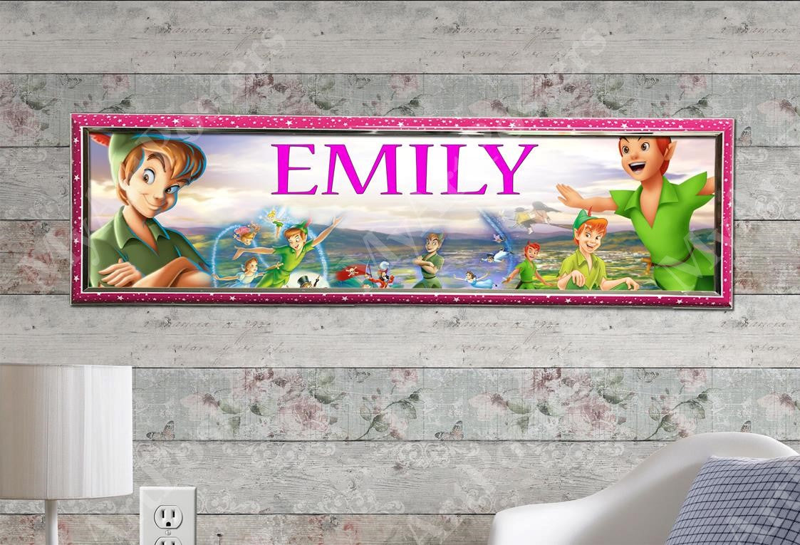 Peter Pan - Personalized Poster with Hard Frame