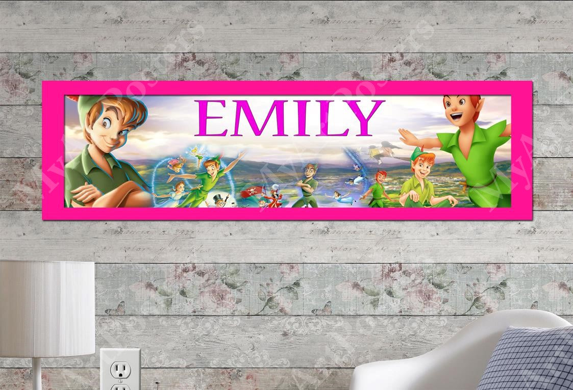 Peter Pan - Personalized Poster with Matboard Frame