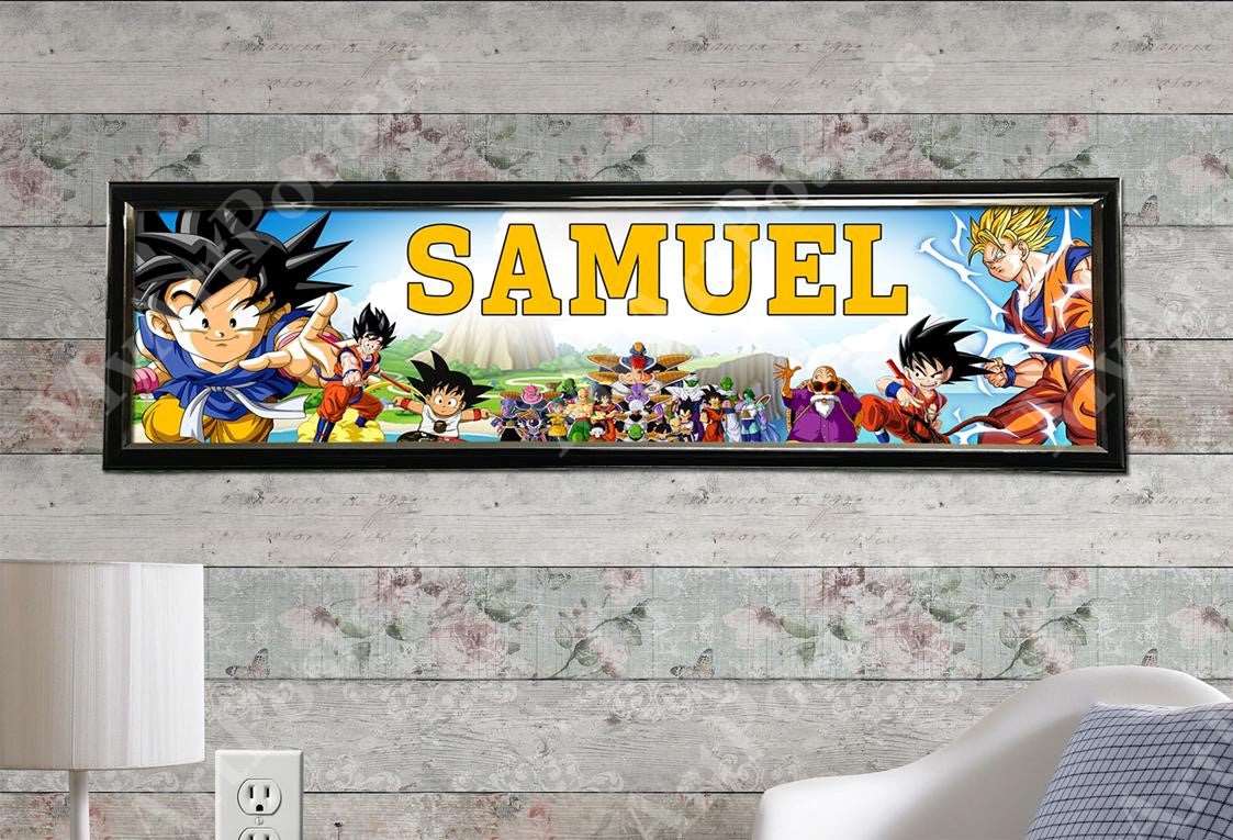 Dragon Ball Z - Personalized Poster with Hard Frame