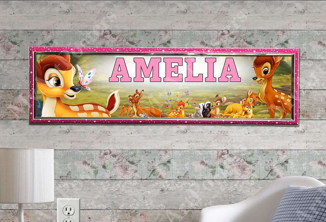 Bambi - Personalized Poster with Hard Frame