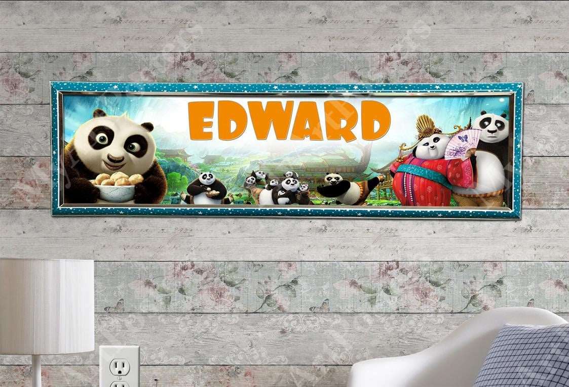 Kung Fu Panda - Personalized Poster with Hard Frame,